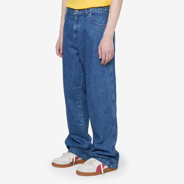 Unisex Perennial Logo Denim Pant Blue – Above The Clouds