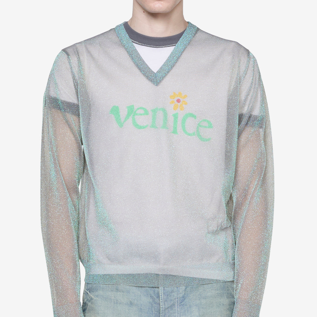 Lurex Pullover Silver Jumpers