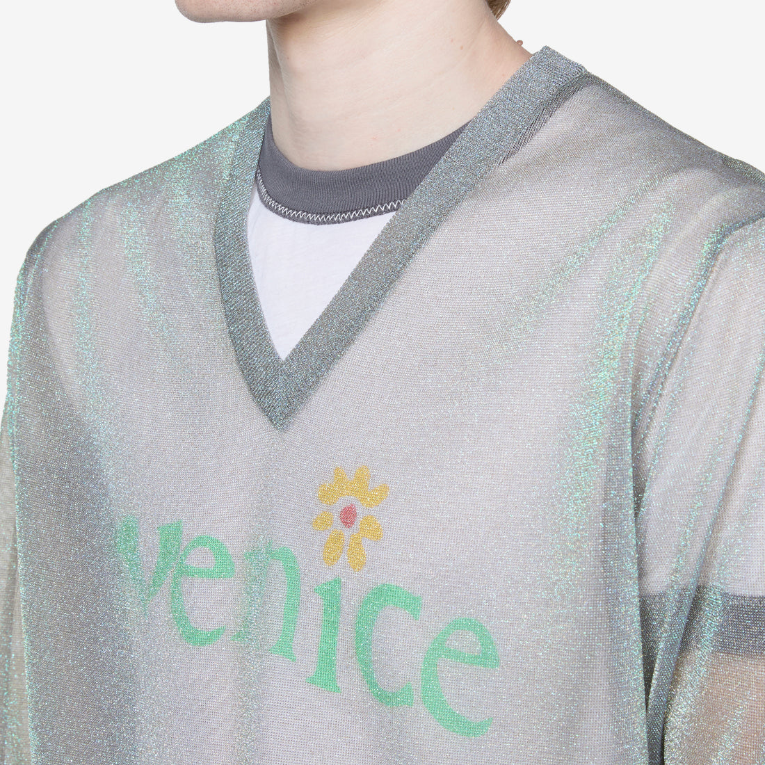 Lurex Pullover Silver Jumpers