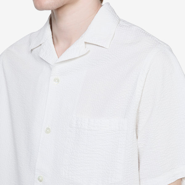 Atlantico Camp Collar Shirt White
