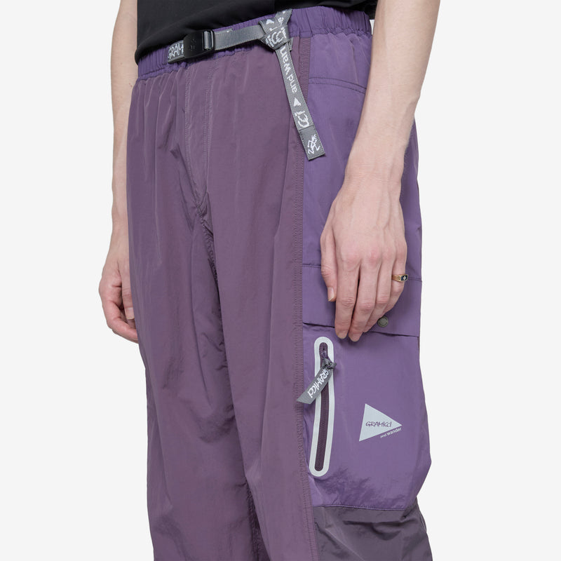 and wander Patchwork Wind Pant Multi Purple