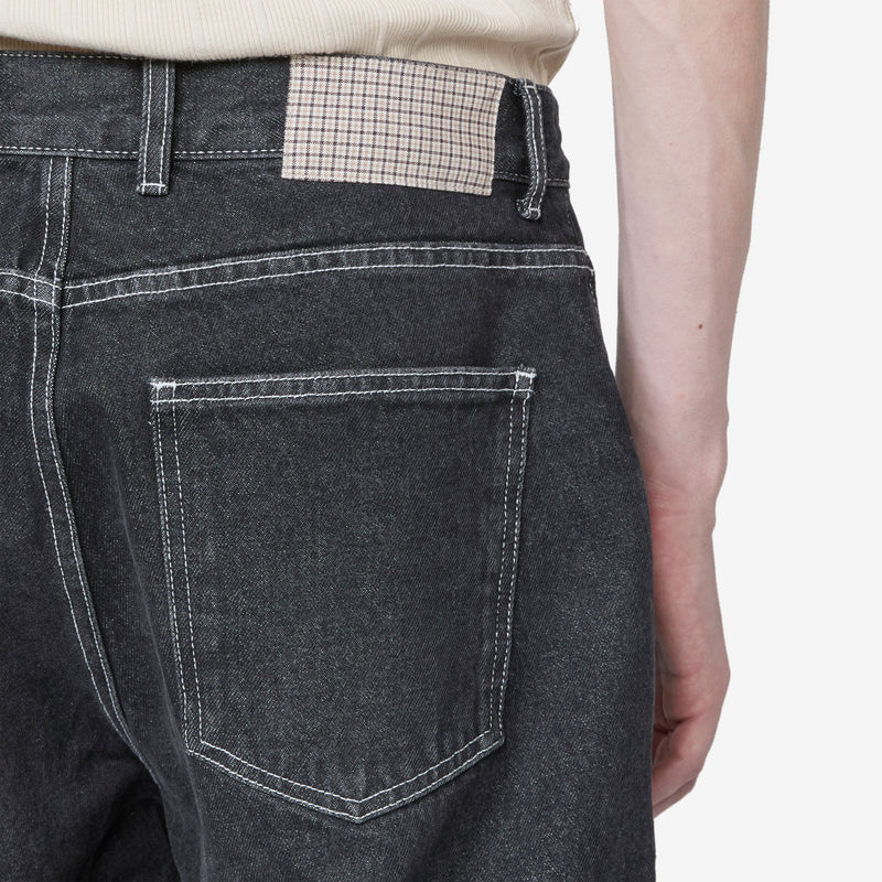 Regular Jeans Faded Black Pants