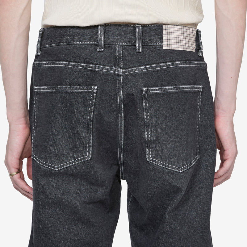 Regular Jeans Faded Black Pants