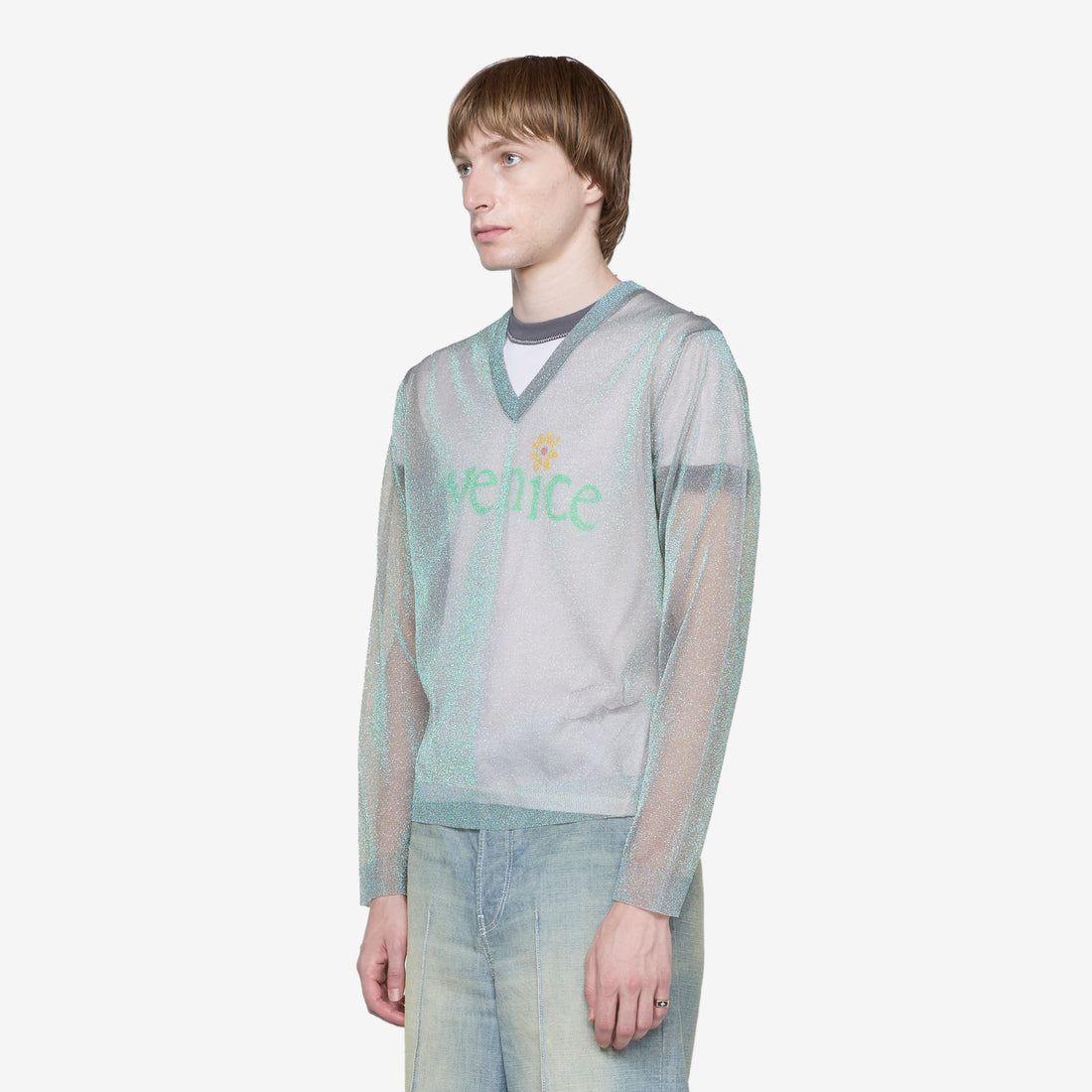 Lurex Pullover Silver Jumpers