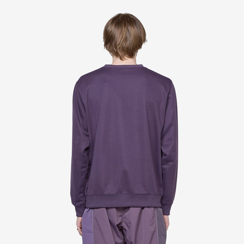and wander Print Sweatshirt Purple