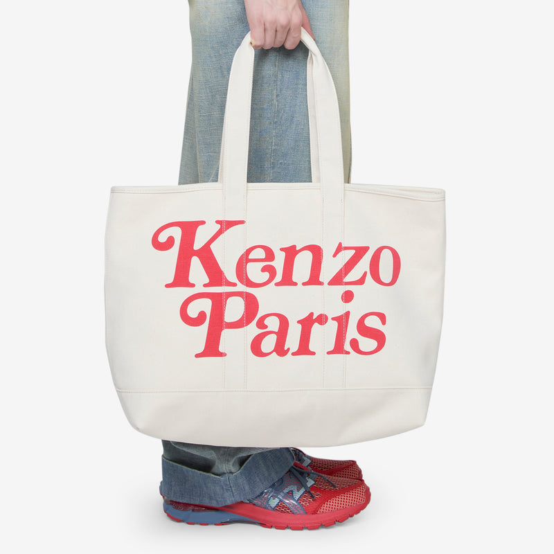 'KENZO Utility' Large Tote Bag Ecru