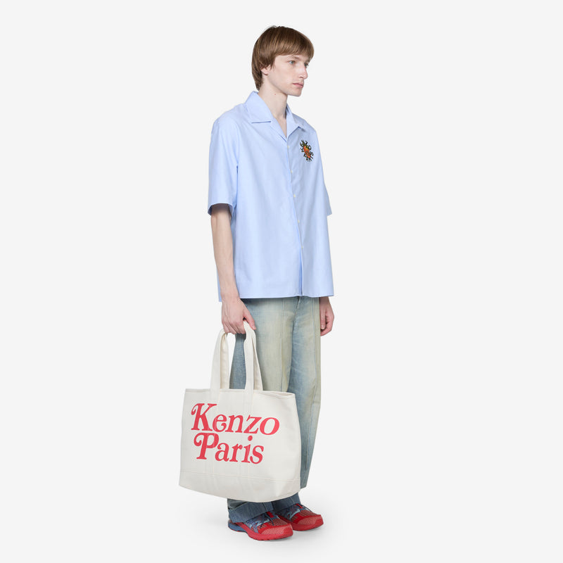 'KENZO Utility' Canvas Tote Bag Large Ecru Bags