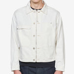 Bull Denim Zip Jacket Gauze White