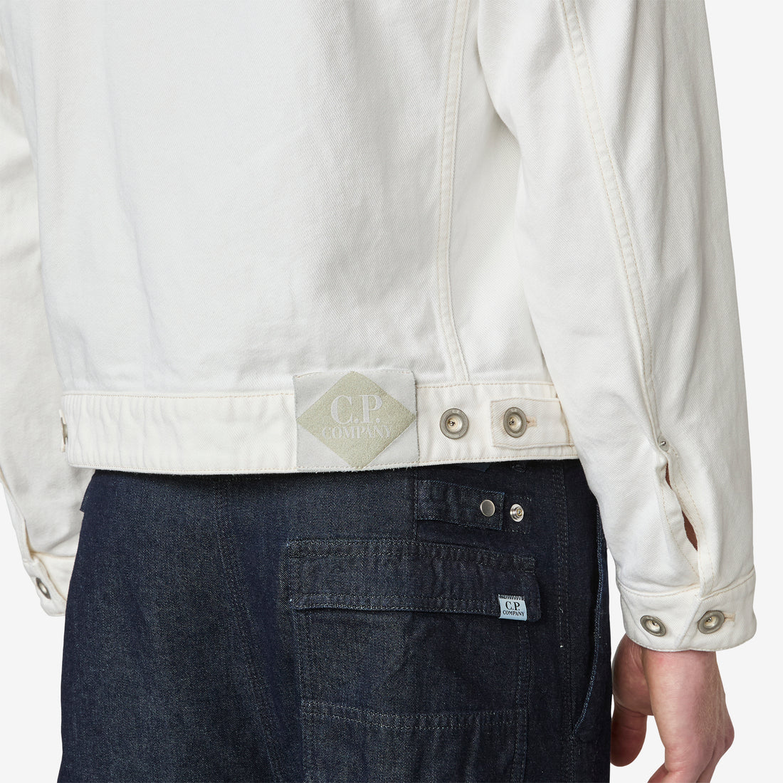 Bull Denim Zip Jacket Gauze White Jackets