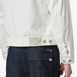 Bull Denim Zip Jacket Gauze White