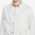 Bull Denim Zip Jacket Gauze White