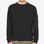 Malfilè Fleece Lens Crewneck Sweatshirt Black