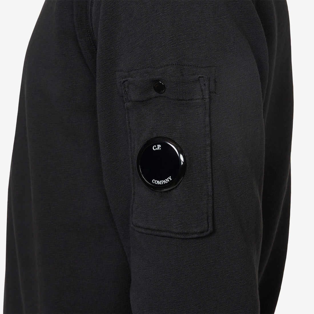 Malfilè Fleece Lens Crewneck Sweatshirt Black Shirts
