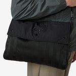 Herringbone Shoulder Bag Black