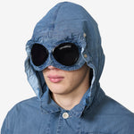 50 Fili Indigo Bleached Goggle Jacket Stone Bleach