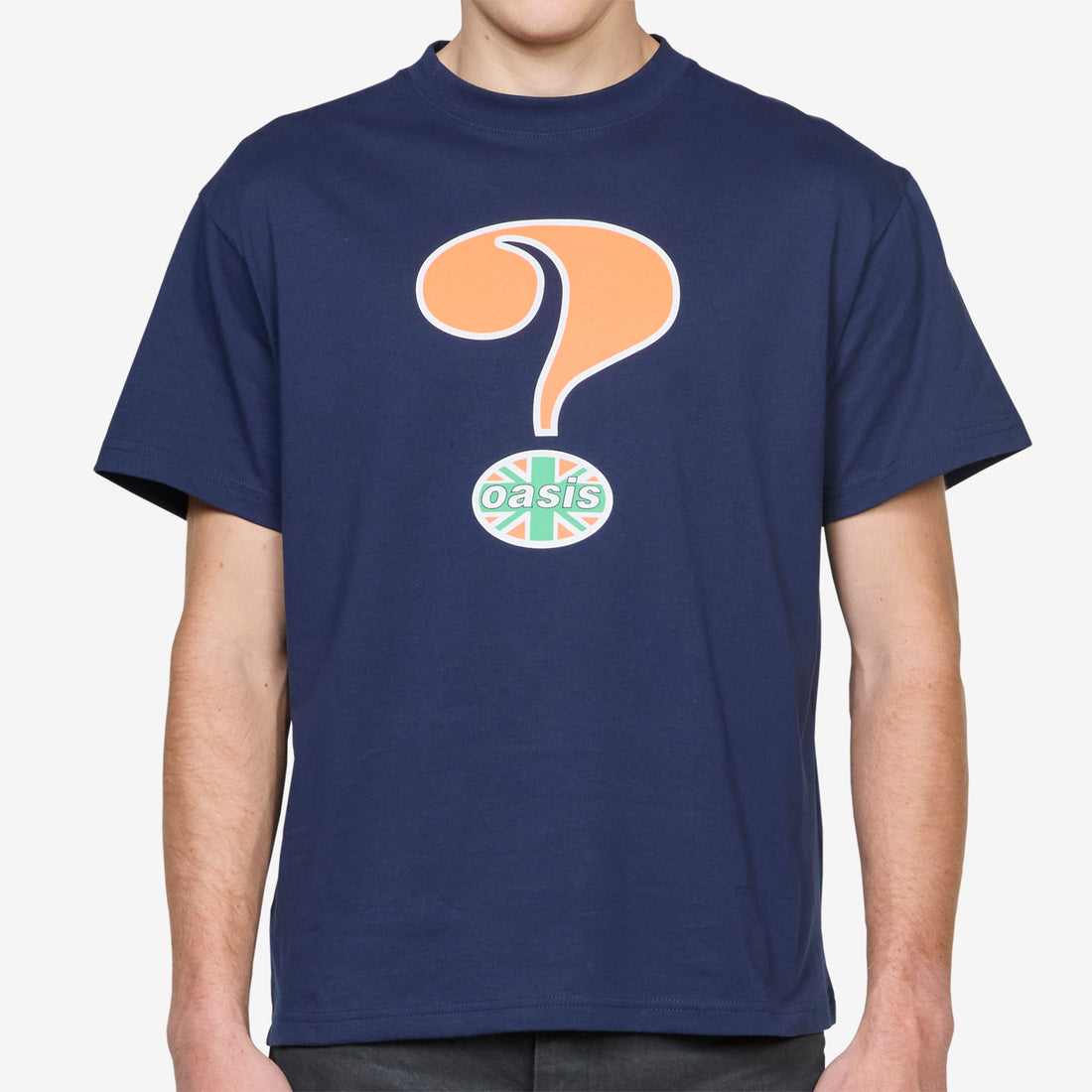 OASIS Question Mark T-Shirt Navy Tees