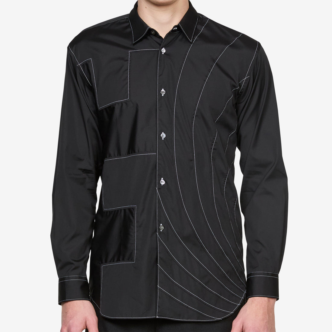 Geometric Shirt Black Shirts