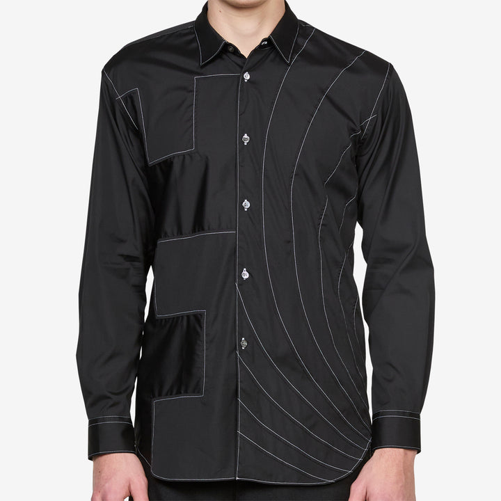 Geometric Shirt Black