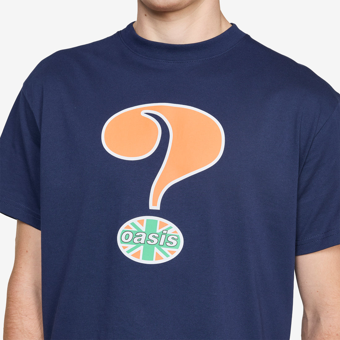 OASIS Question Mark T-Shirt Navy Tees