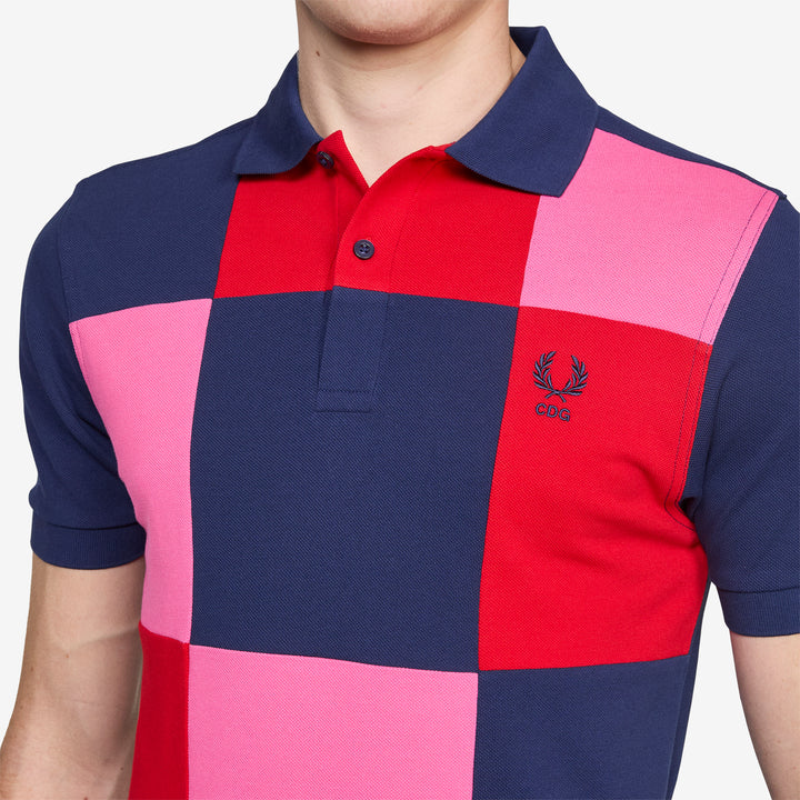 Fred Perry x Square Patchwork Polo Navy | Mix