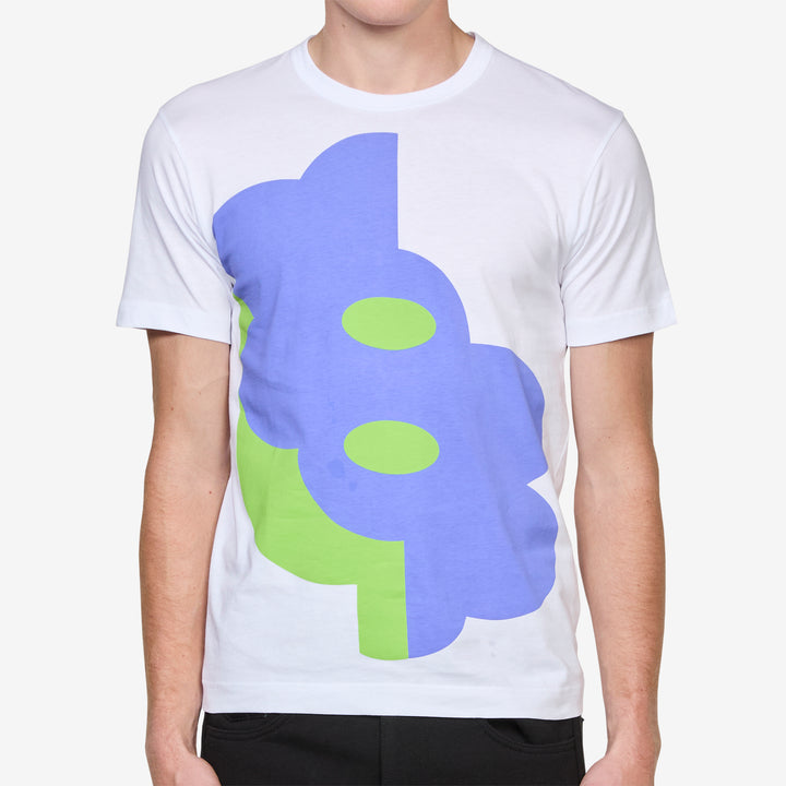 Printed Cotton Jersey T-Shirt White
