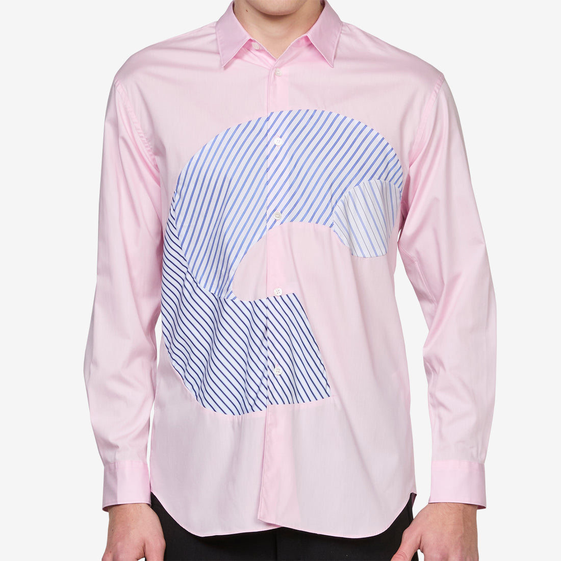 Curve Patchwork Shirt Pink | Mix Shirts