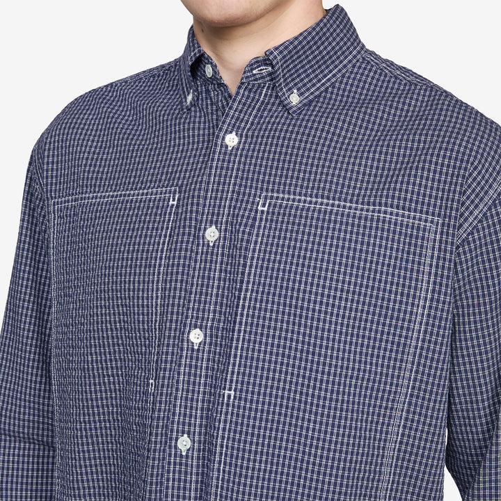 Grant Shirt Navy Check