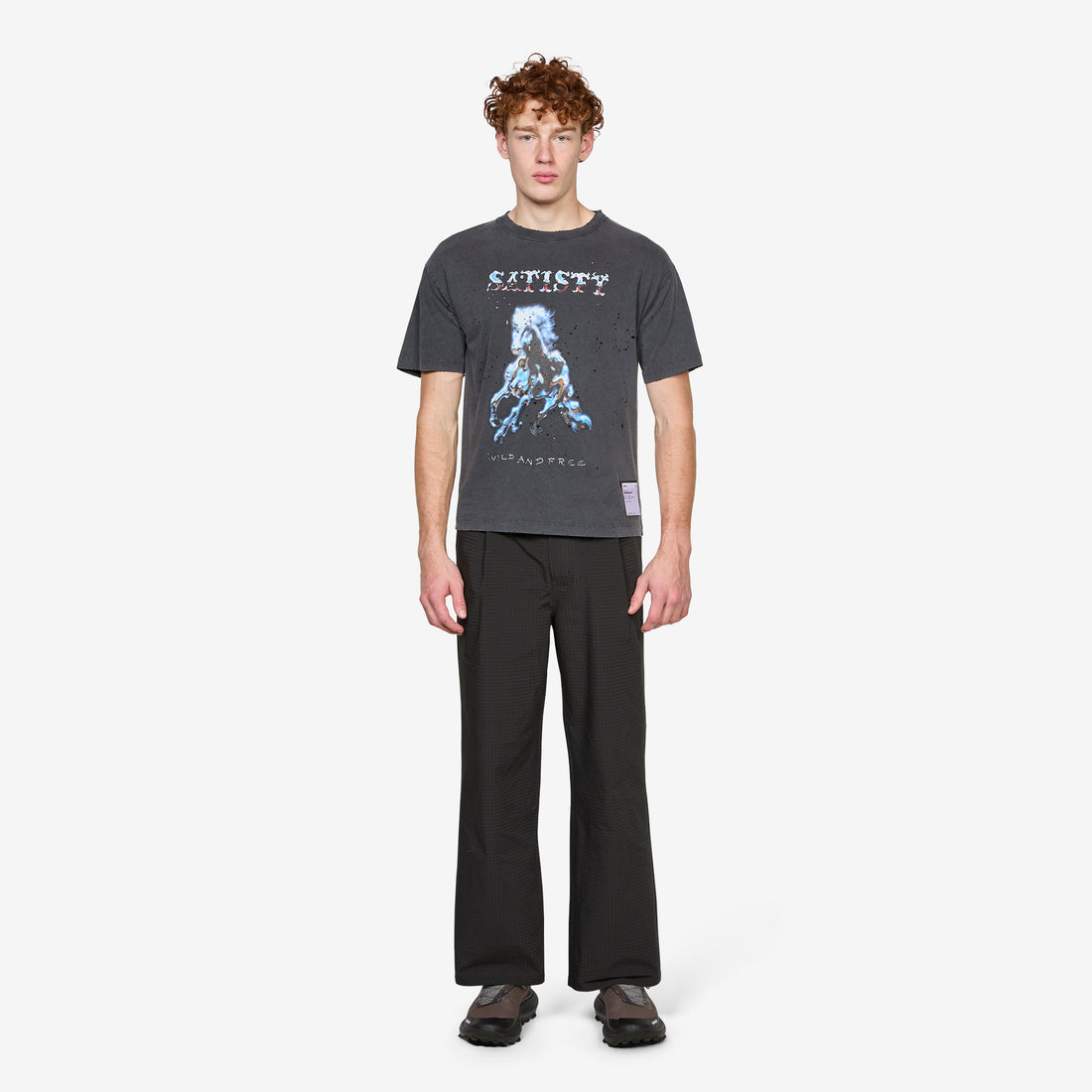MothTech™ Wild And Free T-Shirt Aged Black Tees