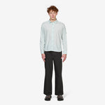 Popeline Longsleeve Lens Button Shirt Misty Blue