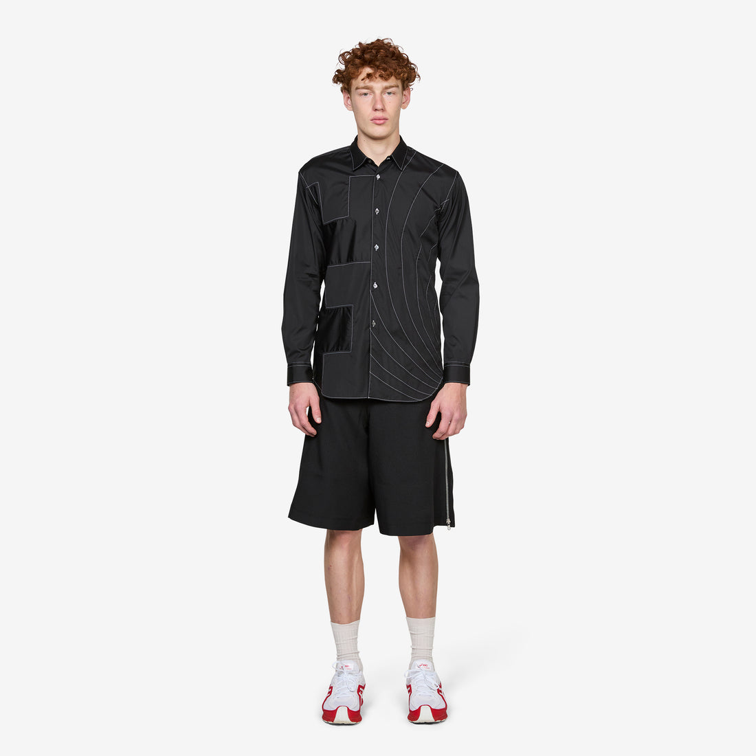 Geometric Shirt Black Shirts