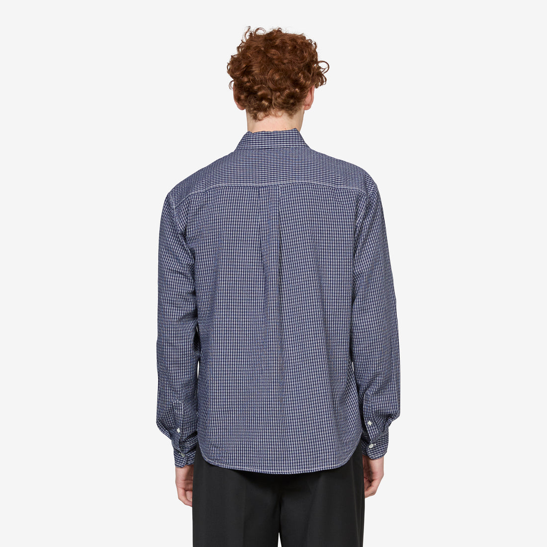 Grant Shirt Navy Check Shirts