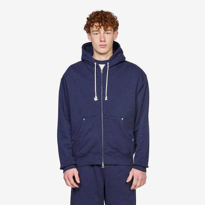 G9 Hoodie Navy Front