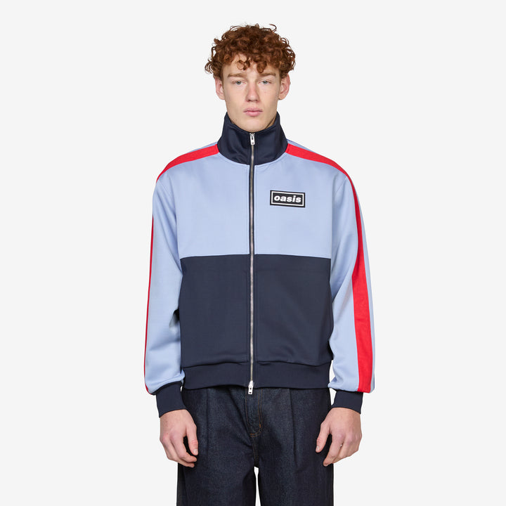 OASIS Forever Track Jacket Powder Blue Front