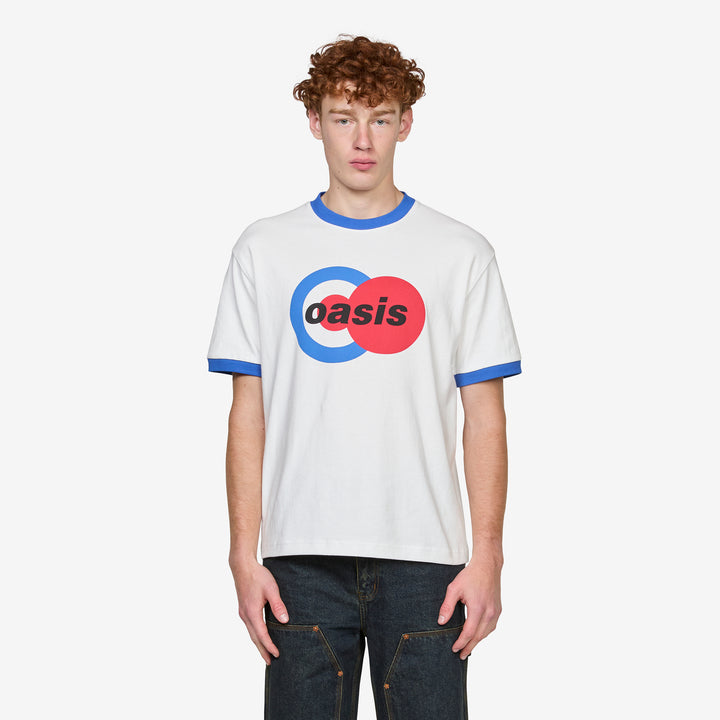 OASIS 1996 Ringer Shirt White Front