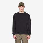 Malfilè Fleece Lens Crewneck Sweatshirt Black