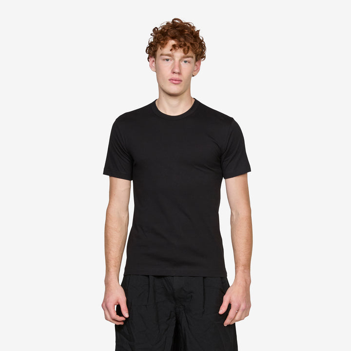 Neck Logo T-Shirt Black Front