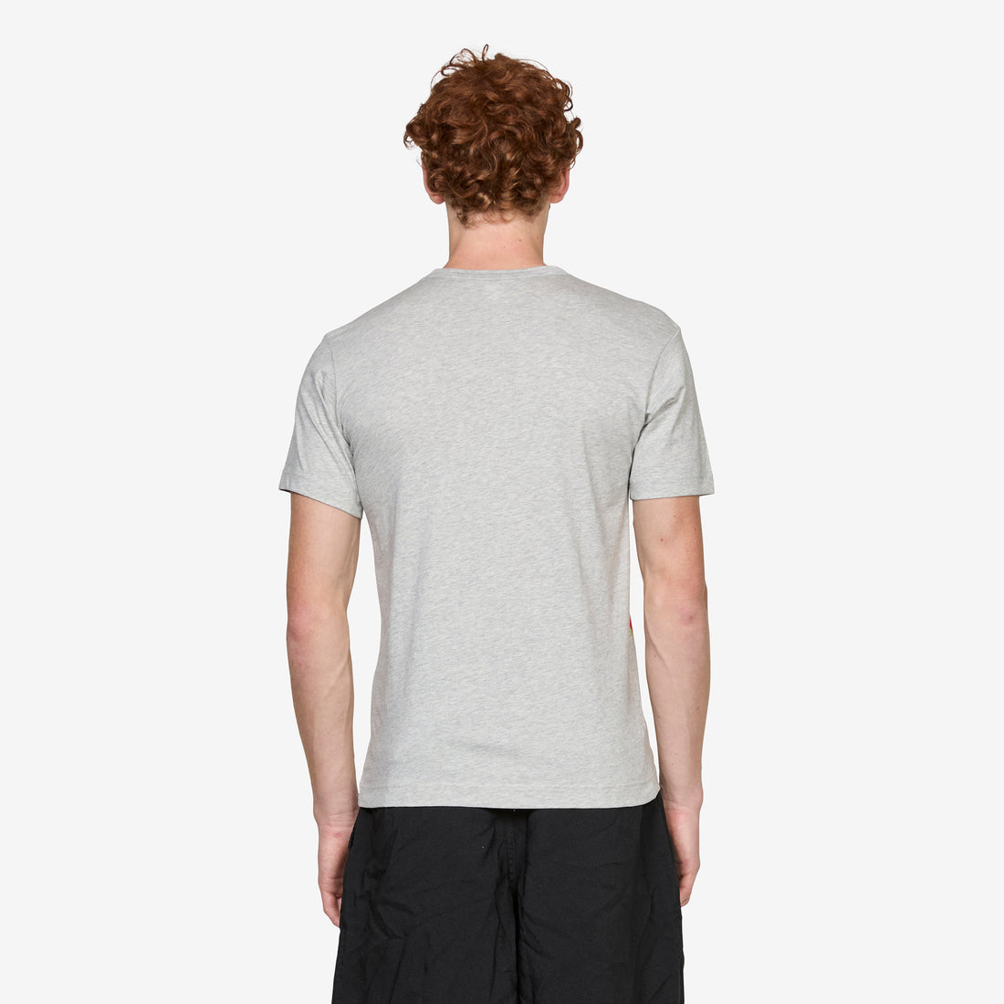 Printed Cotton Jersey T-Shirt Top Grey Tees