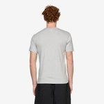 Printed Cotton Jersey T-Shirt Top Grey