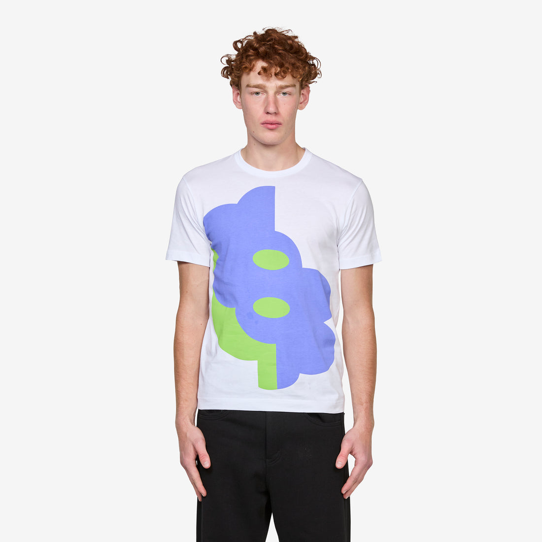 Printed Cotton Jersey T-Shirt White Tees