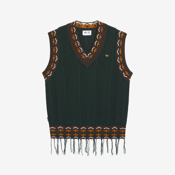 CLOT by Edison Chen x Crochet Vest Green Night Sweaters