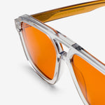 Jet Grey Smoke | Orange Solid Lens