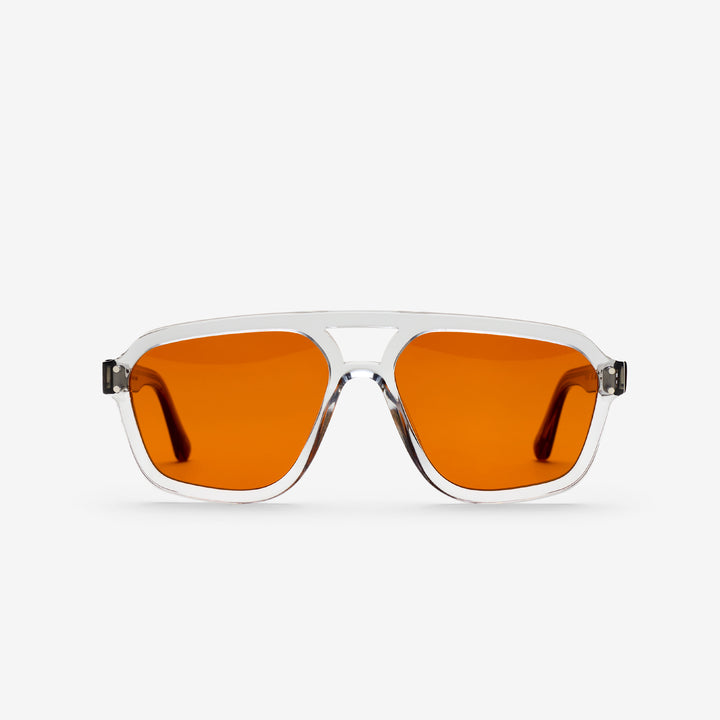 Jet Grey Smoke | Orange Solid Lens Front