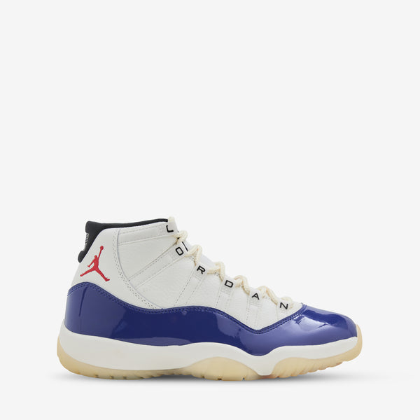 Air Jordan 11 Retro 'Rare Air' Deep Royal Blue | Fire Red | Sail | Black Footwear