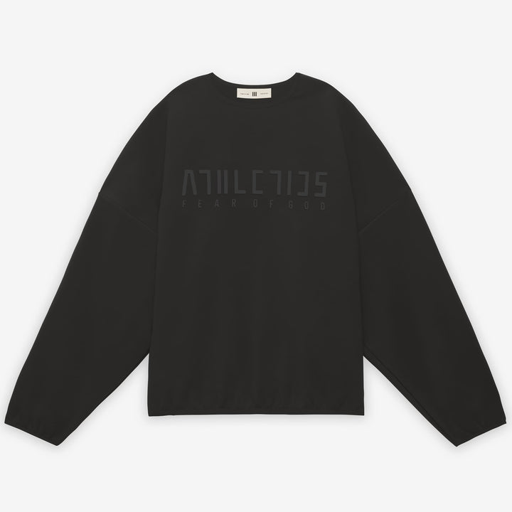 Fear of God Athletics x Suede Fleece Crewneck Black Front