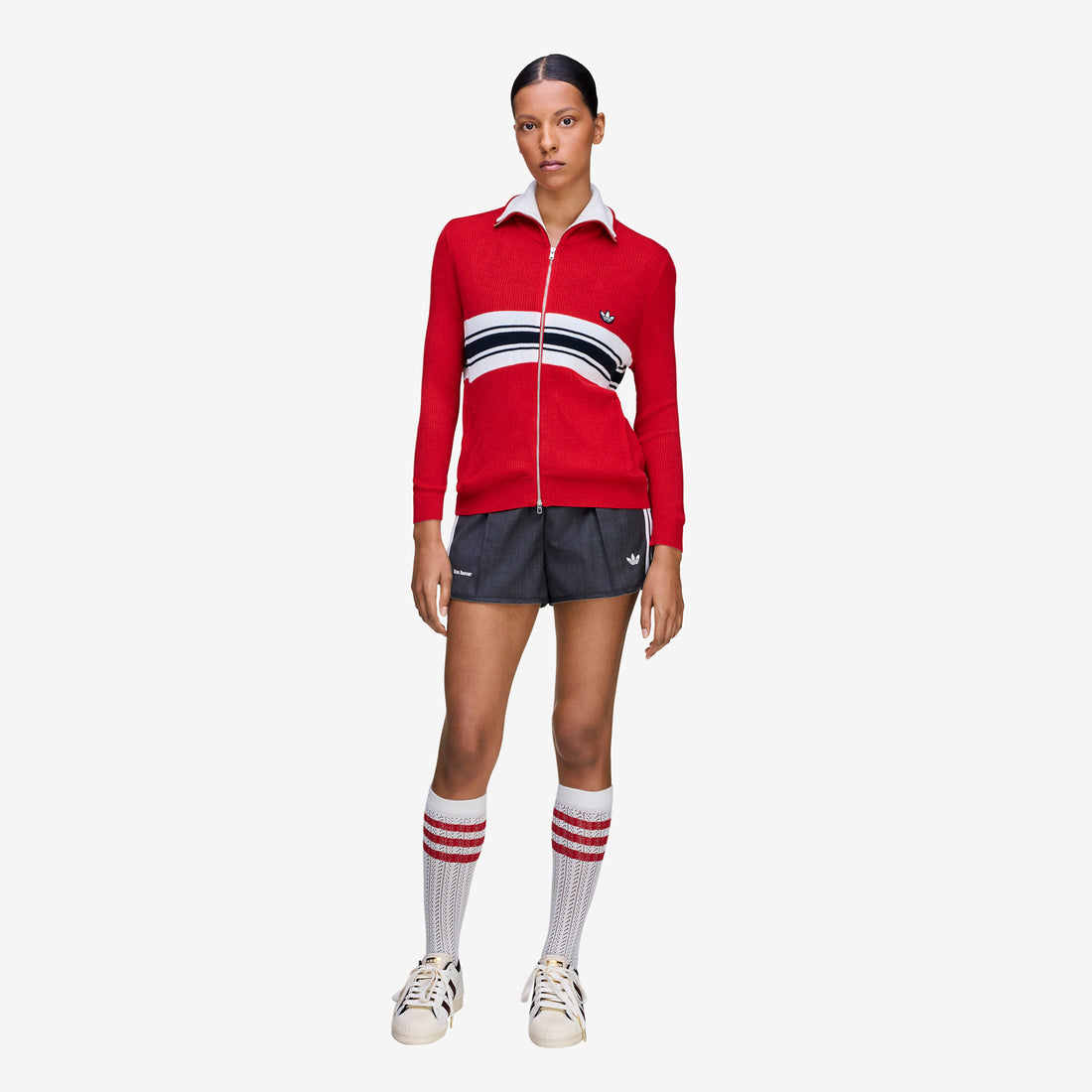 Wales Bonner x Women's Knit Track Top Better Scarlet Tees