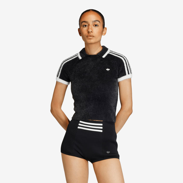 Women's Knitted Cali T-Shirt Black