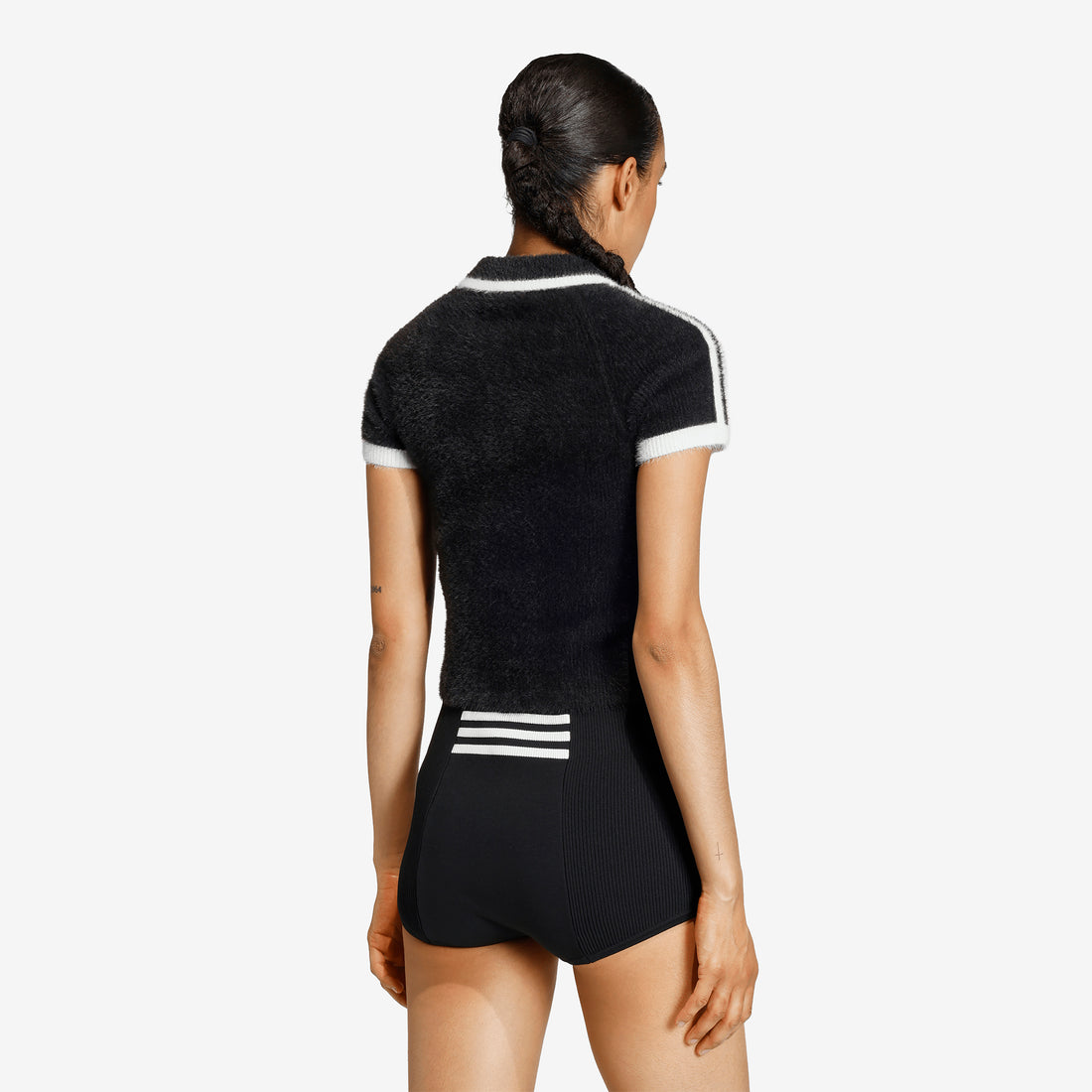 Women's Knitted Cali T-Shirt Black Tees