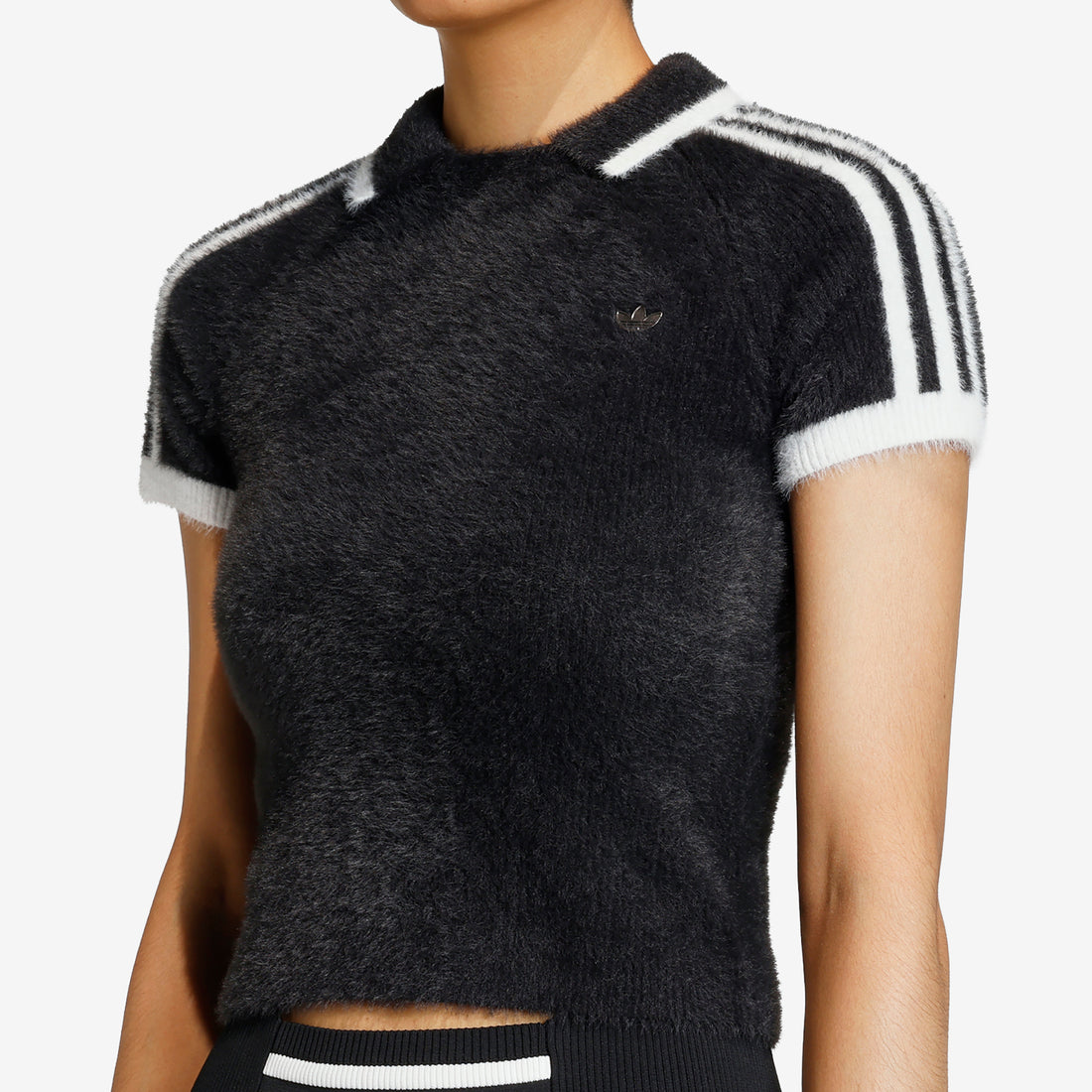 Women's Knitted Cali T-Shirt Black Tees