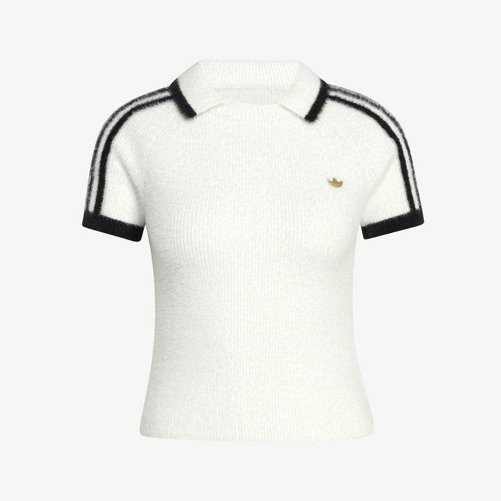 Women's Knitted Cali T-Shirt Off White Front