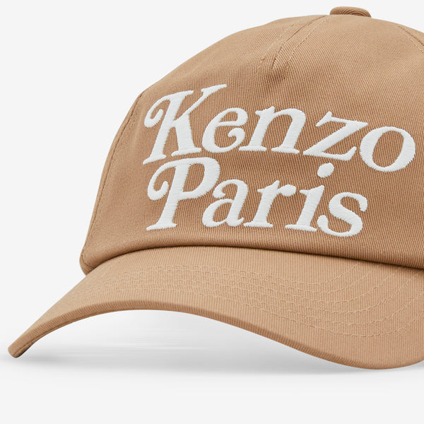 'KENZO Utility' Cotton Cap Dark Beige